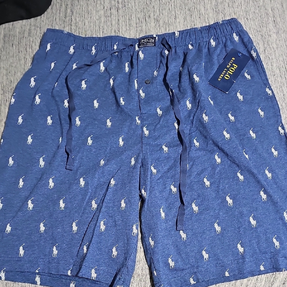 Polo by Ralph Lauren Navy Shorts with White Accents